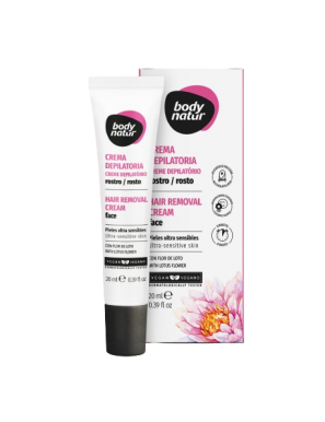 DEPILADOR BODYNATUR CREMA FACIAL SENSIBLE B/20 ML