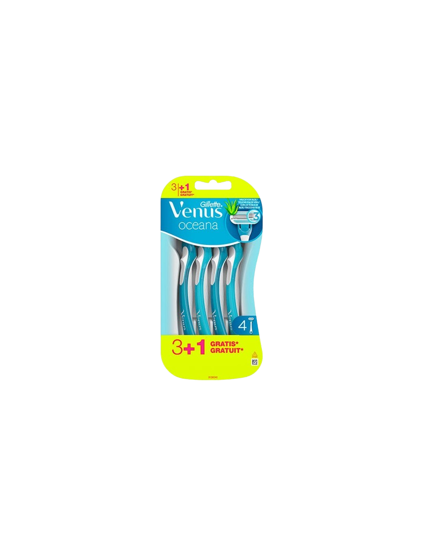 MAQUINILLA DEPILAR GILLETTE VENUS OCENA PACK-3+1