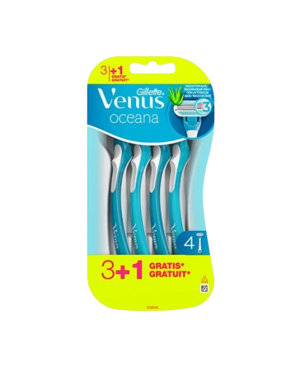 MAQUINILLA DEPILAR GILLETTE VENUS OCENA PACK-3+1