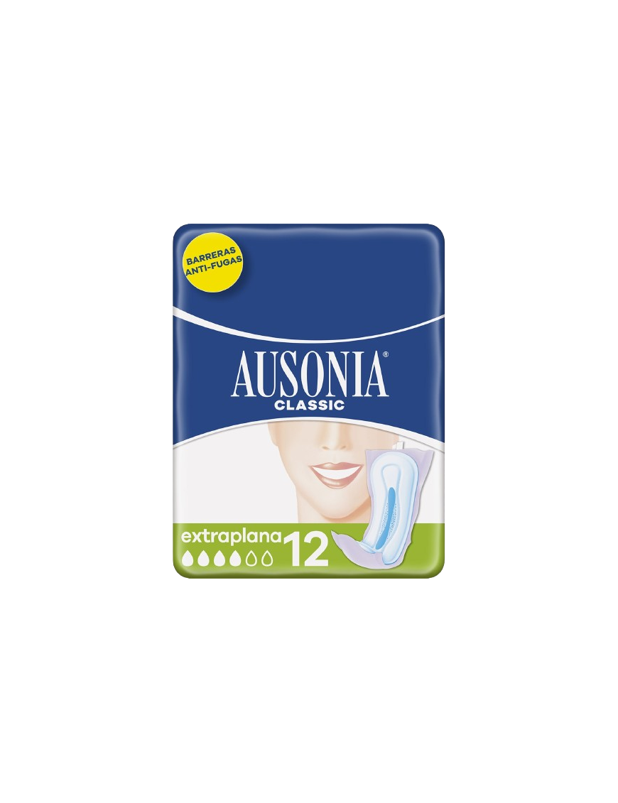 COMPRESA AUSONIA CLASICA EXTRAPLANA BOLSA 12 UD