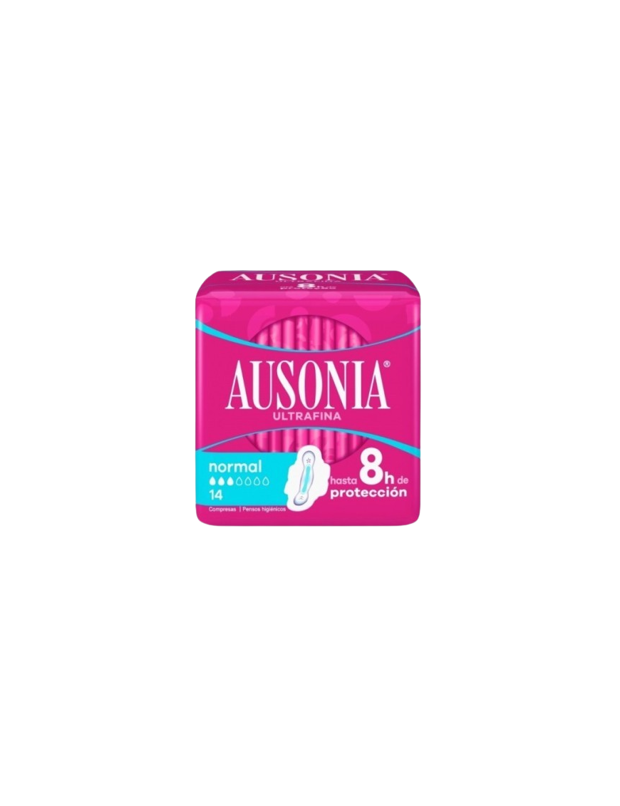 COMPRESA AUSONIA ULTRA NORMAL ALAS PAQUETE 14 UD