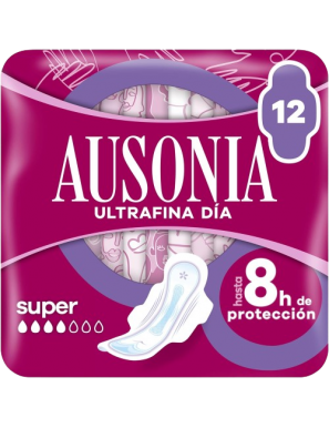 COMPRESA AUSONIA ULTRA SUPER ALAS PAQUETE 12 UD.