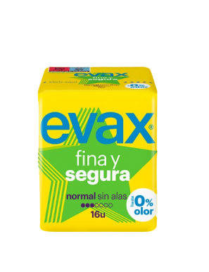 COMPRESA EVAX FINA Y SEGURA AMARILLA B/16 UD