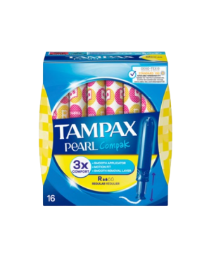 TAMPONES TAMPAX COMPAK PEARL REGULAR C/16 UD