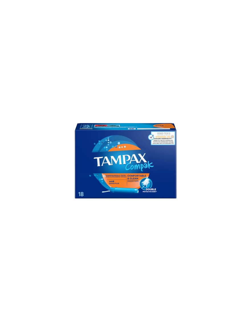 TAMPONES TAMPAX COMPAK SUPER PLUS C/18 UD