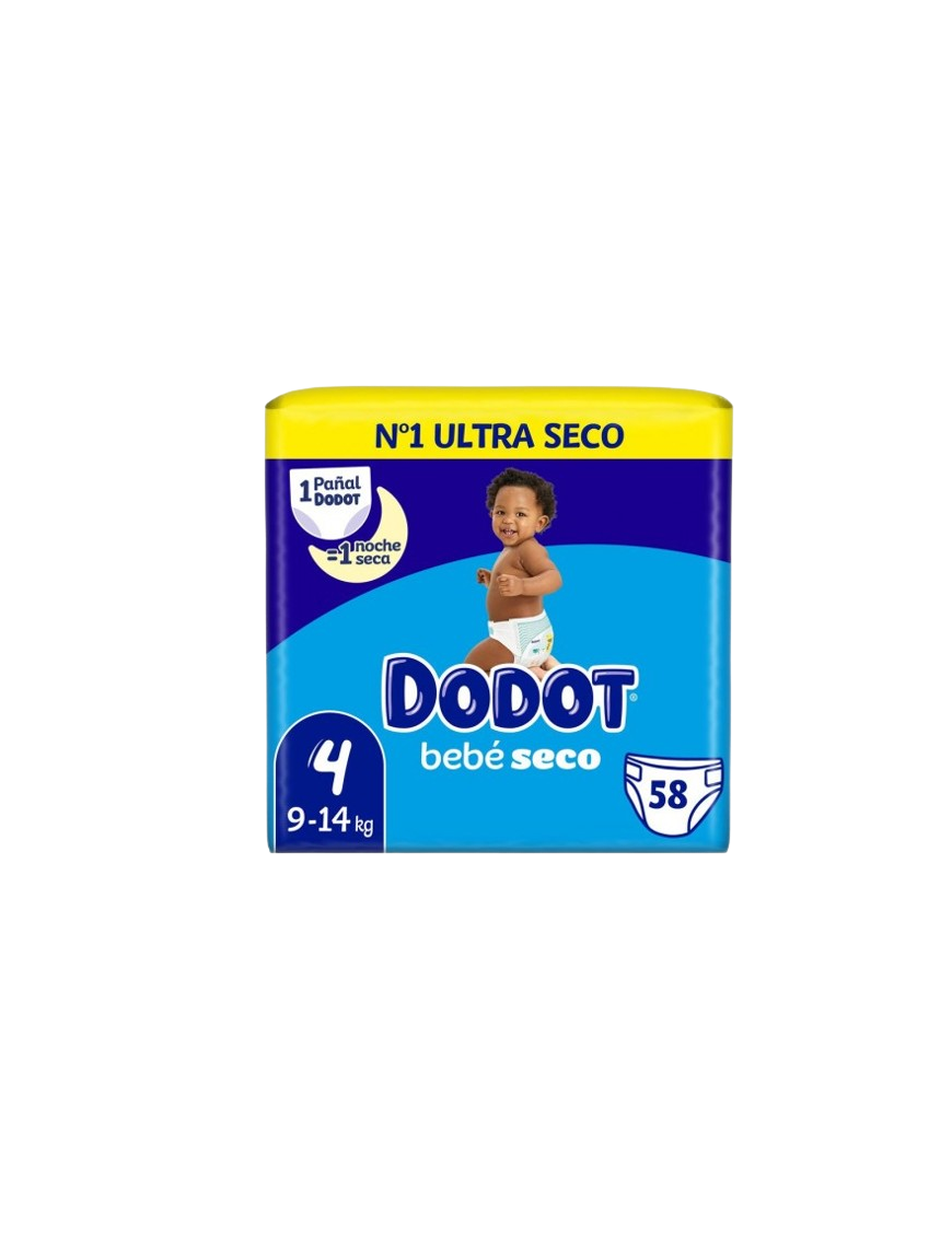 PAÑAL DODOT TALLA/4 (9-14 KG)  58 PAÑALES