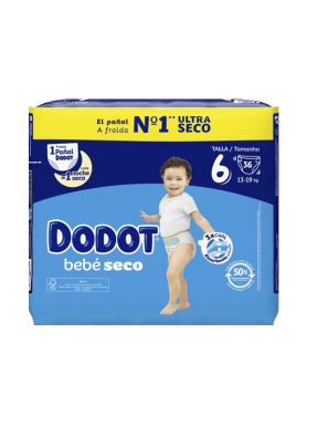 PAÑAL DODOT TALLA/6 +13 KG B/48 UD