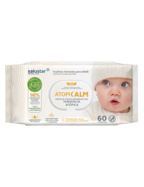 TOALLITAS BEBE SALUSTAR PIEL ATOPICA P/60 UD