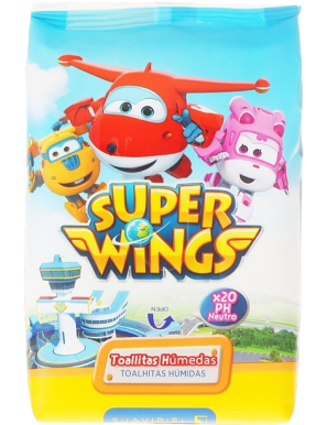 TOALLITAS INFANTIL SUAVIPIEL SUPER WINGS B/20 UD