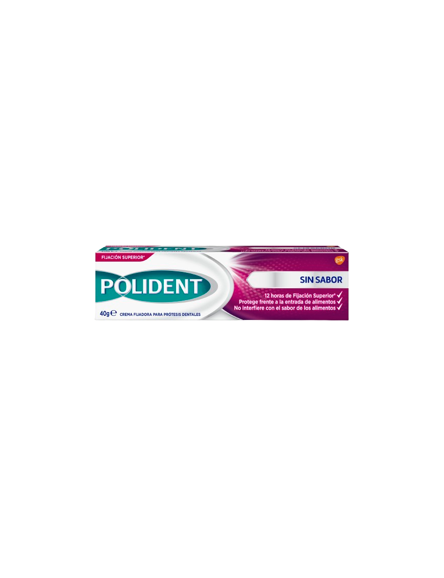 CREMA ADHESIVA POLIDENT SIN SABOR TUBO 40 GR