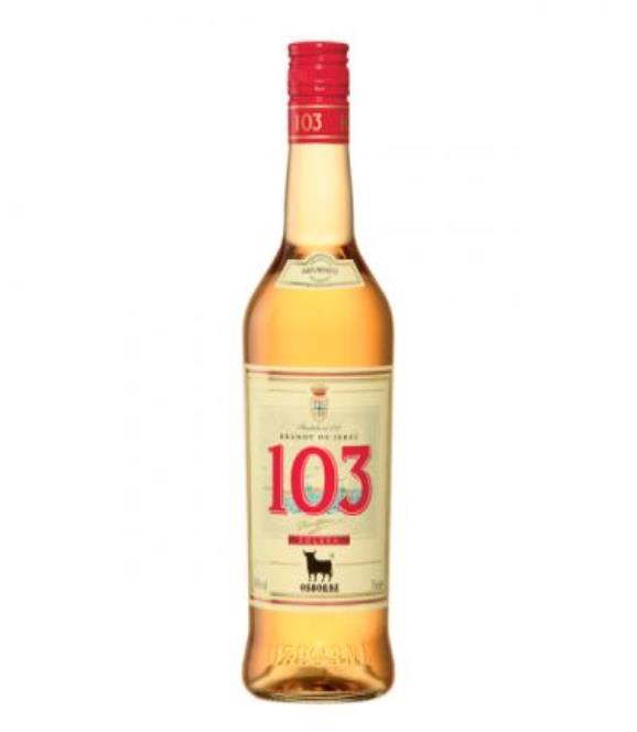 BRANDY 103 ETIQUETA BLANCA 30º espirituos BOT/70cl