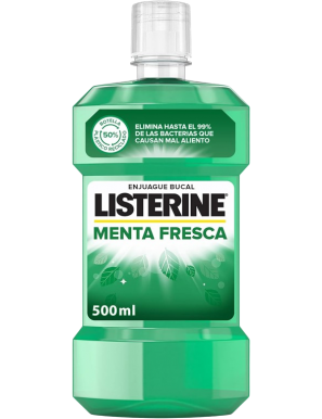 ENJUAGUE BUCAL LISTERINE MENTA FRESCA B/500 ML