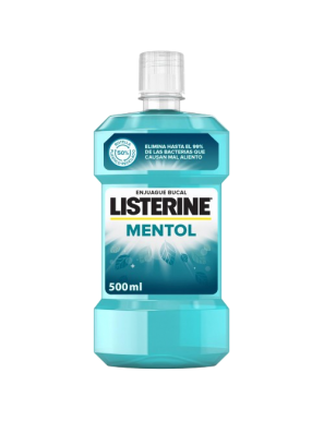 ENJUAGUE BUCAL LISTERINE MENTOL B/500 ML