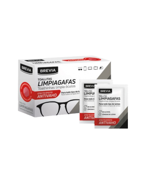 TOALLITAS LIMPIAGAFAS Y LENTES BREVIA  P/30 UD