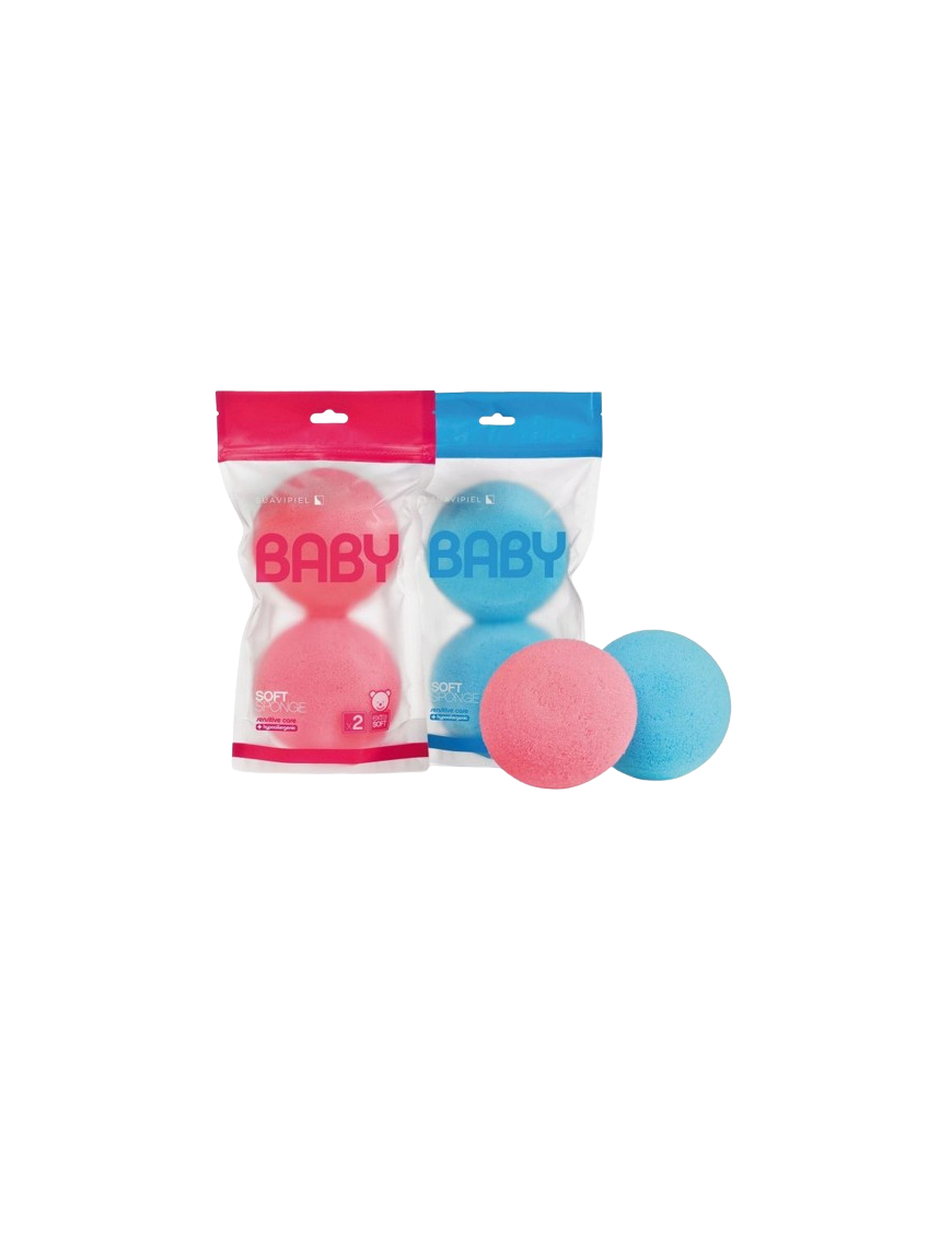 ESPONJA BAÑO SUAVIPIEL BEBE SOFT PACK-2 UD