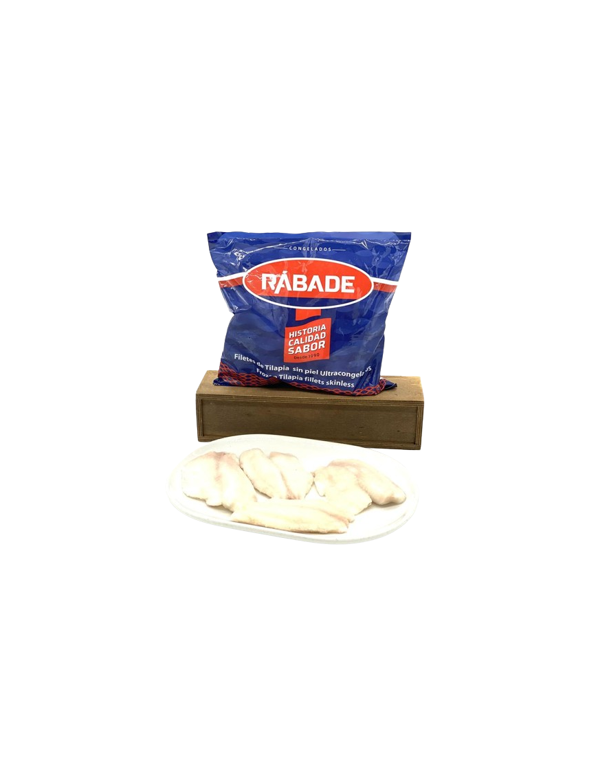 TILAPIA FILETE RABADE  S/PIEL CONG. B/750GR