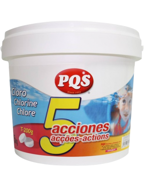 PISCINA CLORO 5-ACCIONES MOSAICO/PQS CUBO 5 KG