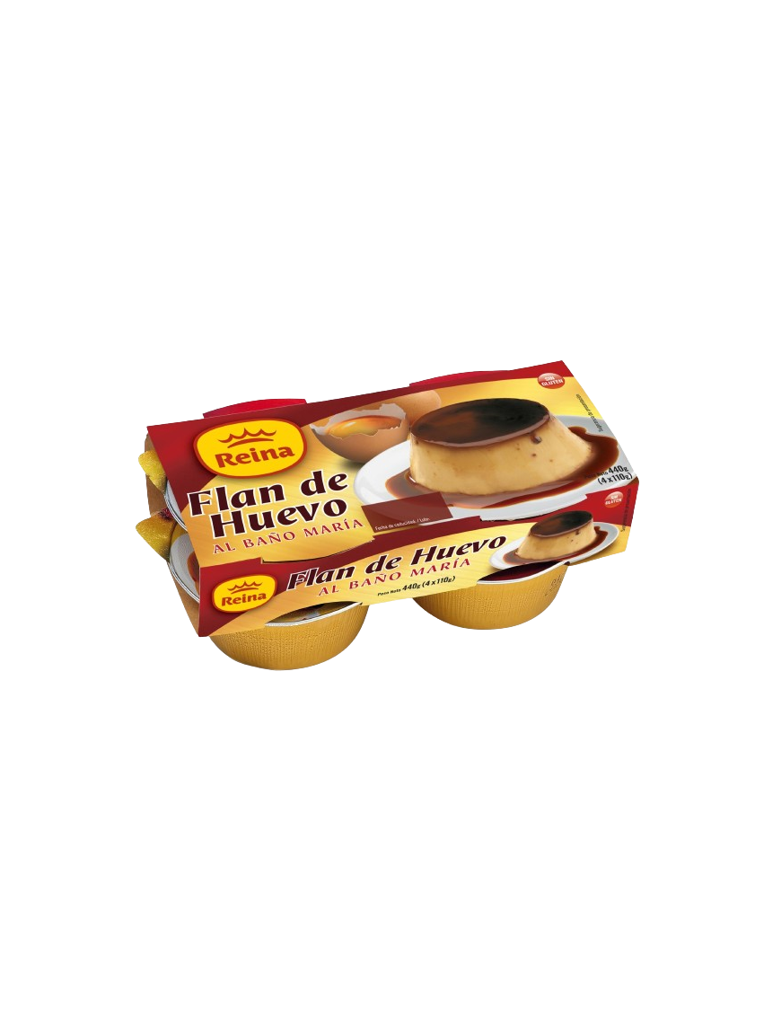 POSTRES REINA FLAN DE HUEVO 110GR PACK-4 UD