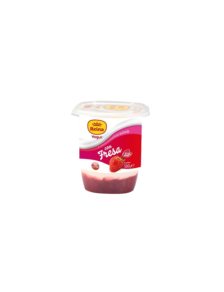 POSTRES REINA YOGUR AZUCARADO CON FRESA B/500 GR