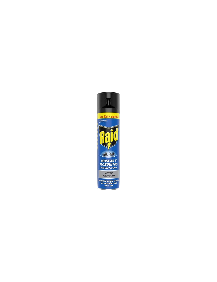 INSECTICIDA RAID MOSCAS Y MOSQUITOS SPRAY 400 ML.