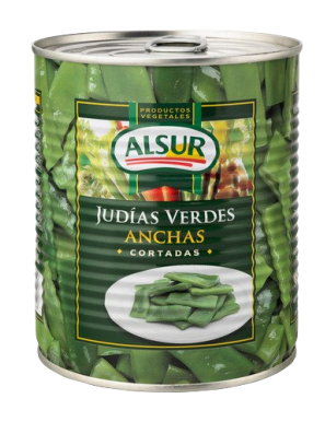 JUDIA VERDE ANCHA ALSUR LATA 780 GR.