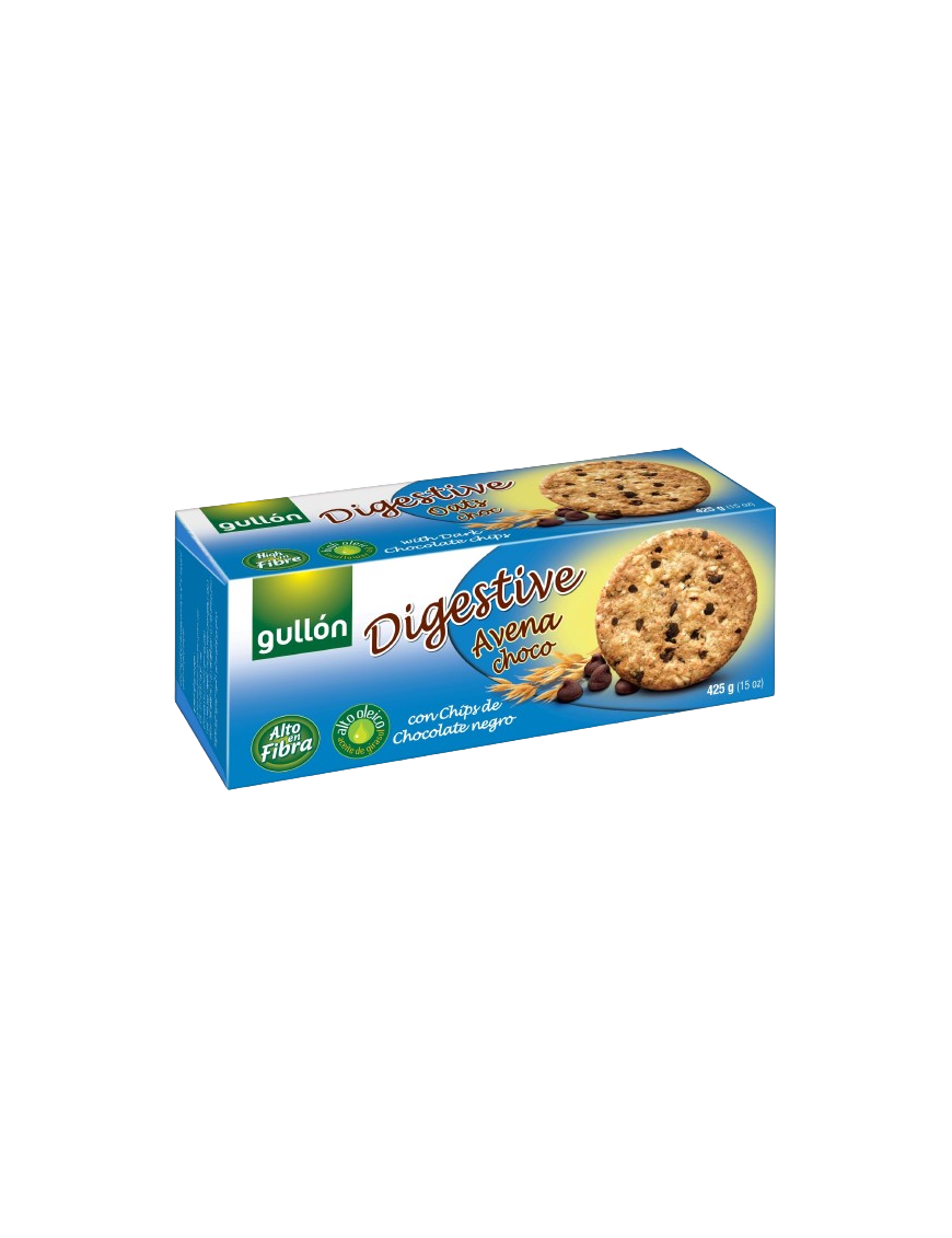 GALLETAS GULLON DIGESTIVE AVENA CHOCO P/425 GR