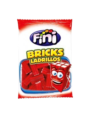 GOMINOLAS FINI LADRILLOS FRESA BRILLO B/100 GR