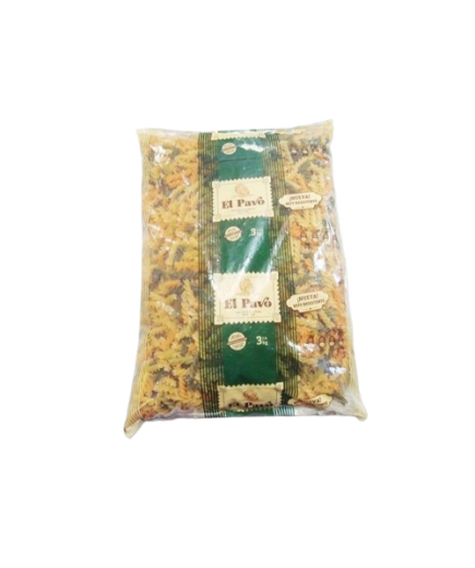 HELICES EL PAVO TRICOLOR VEGETAL B/3 KG