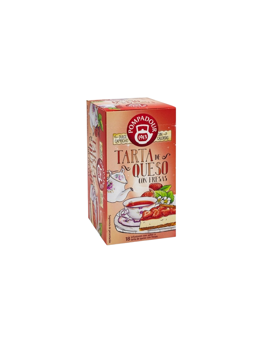 INFUSION POPADOUR TARTA DE QUESO FRESAS EST/18UD