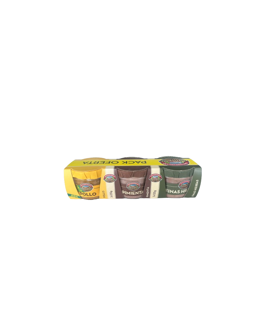 PATE CASATARRADELLAS SURTIDO PACK-3 UD