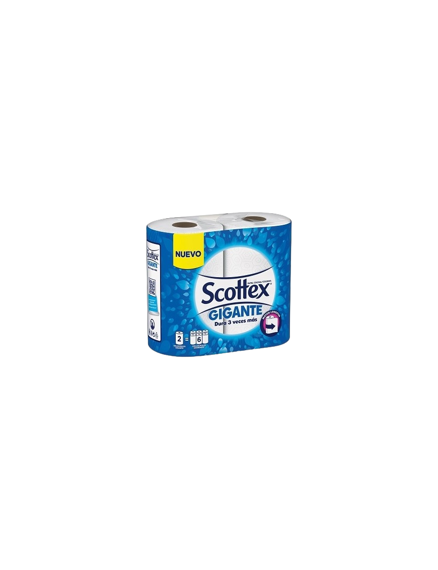 ROLLO COCINA SCOTTEX GIGANTE 2 6 ROLLOS