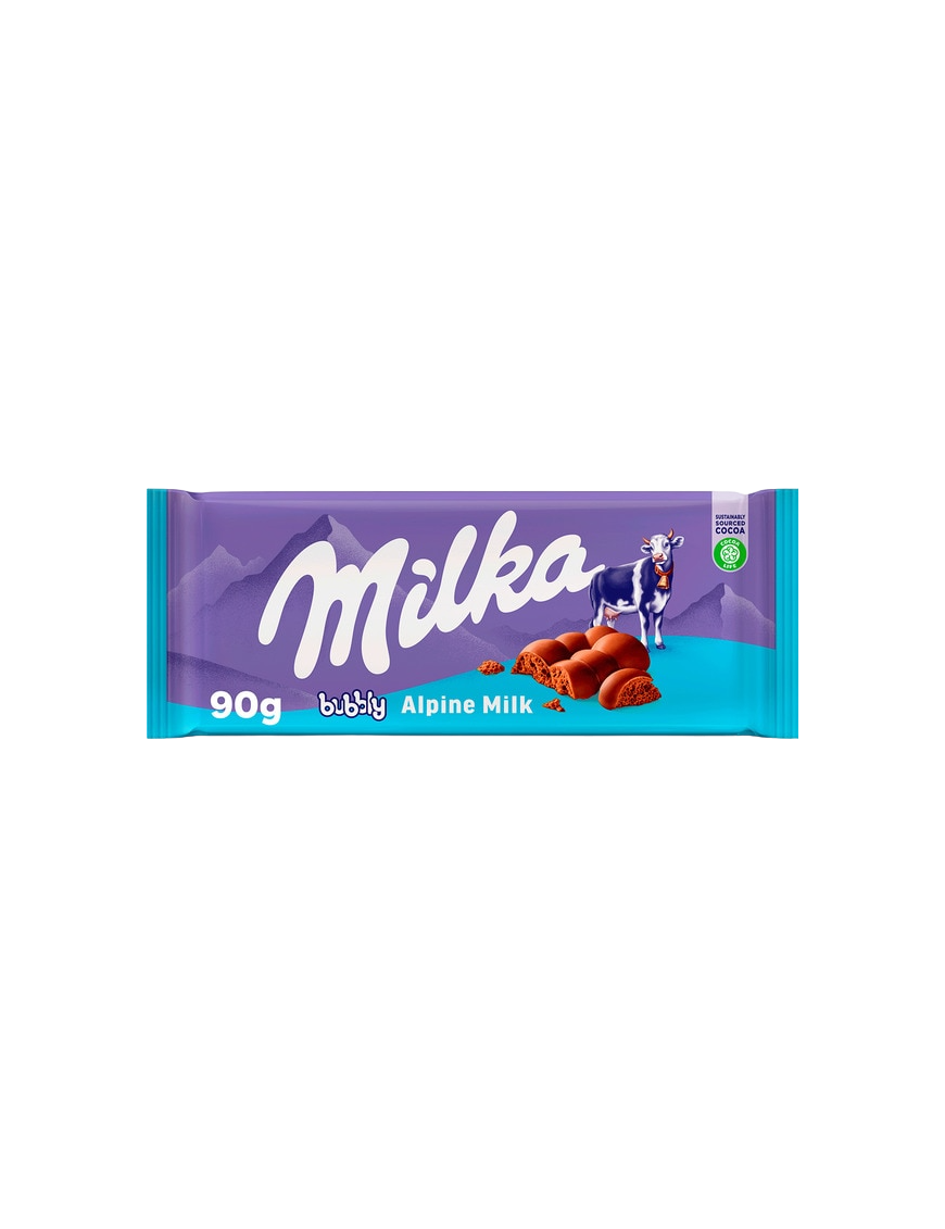 CHOCOLATE MILKA BUBBLY P/90 GR