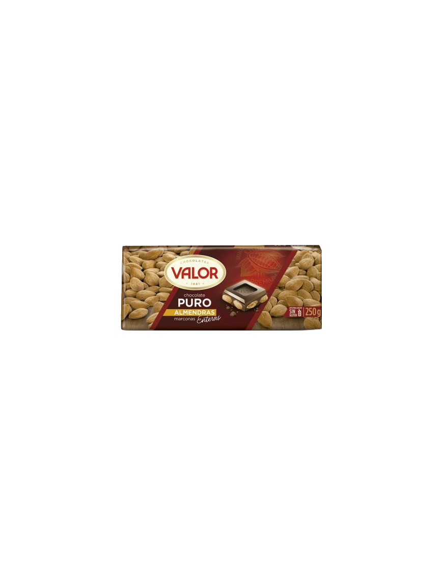 CHOCOLATE VALOR PURO ALMENDRA T/250 GR