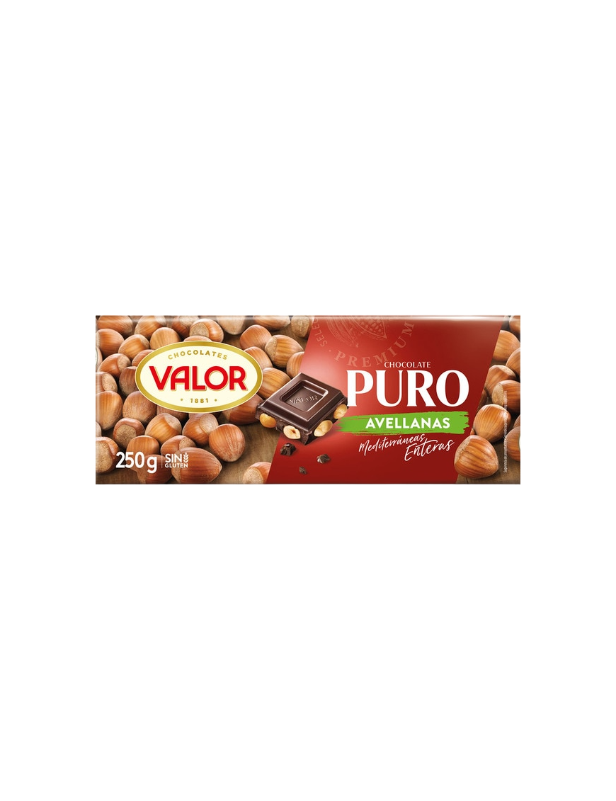 CHOCOLATE VALOR PURO AVELLANA 250GR