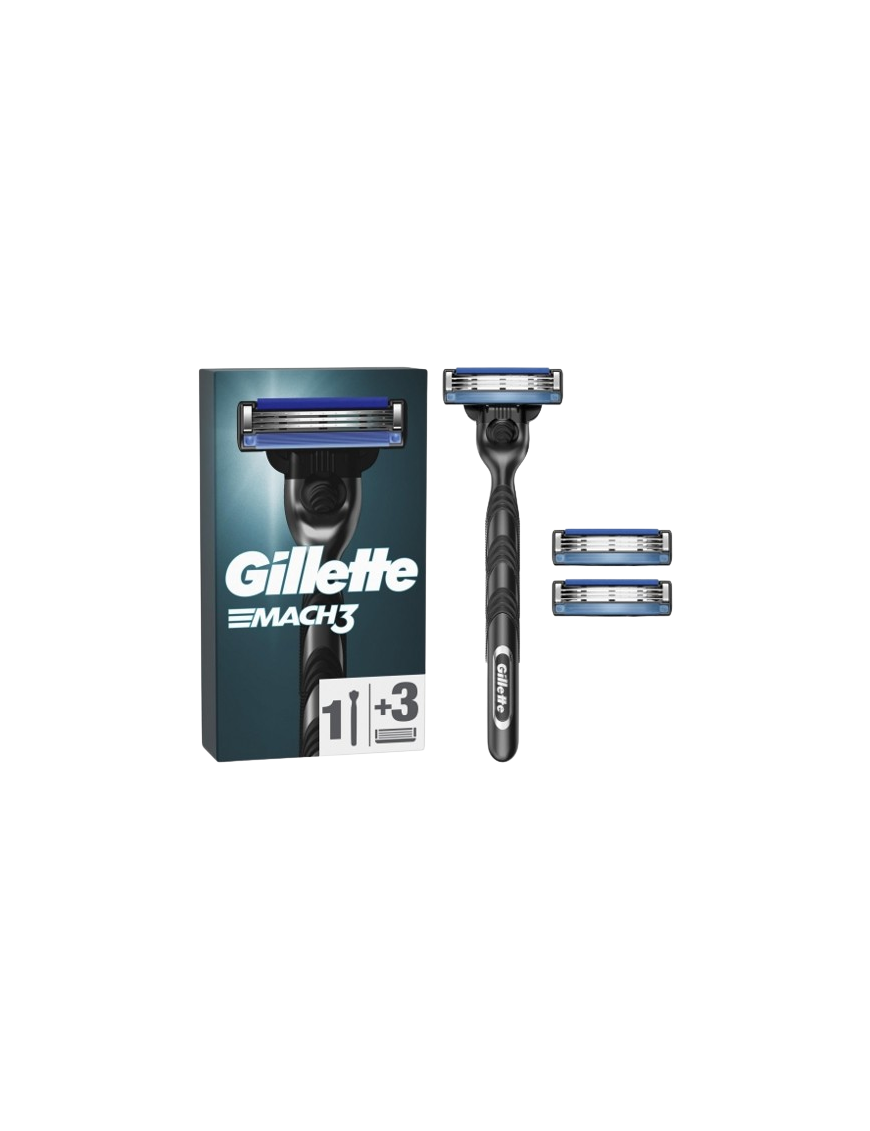 MAQUINILLA AFEITAR GILLETTE MACH-3  + 3  RECAMBIOS