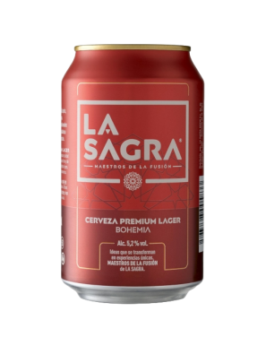 CERVEZA LA SAGRA PREMIUM 5.2% LATA 33CL