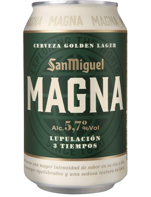 CERVEZA SAN MIGUEL MAGNA 5.7% LATA-33.CL