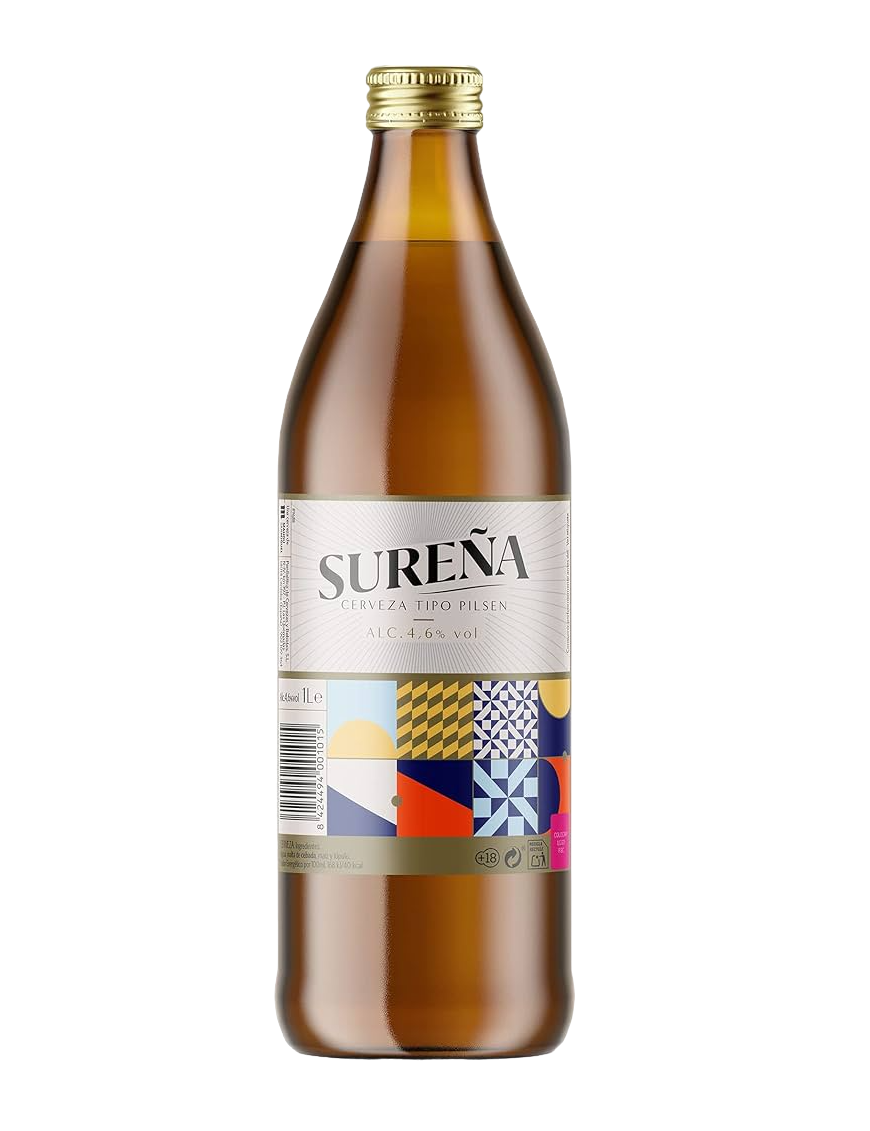 CERVEZA SUREÑA PILSEN/4.6% BOTELLA-1.LITRO