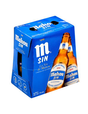 CERVEZA MAHOU S/ALCOH. BOT/25 CL.P/6.UD.