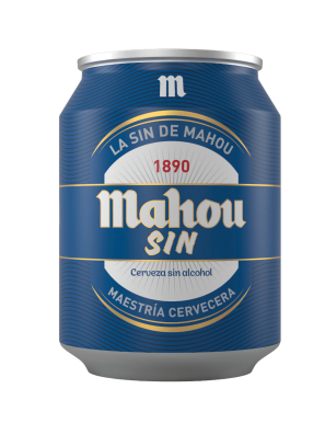 CERVEZA MAHOU S/ALCOH.LATA MINI 25 CL