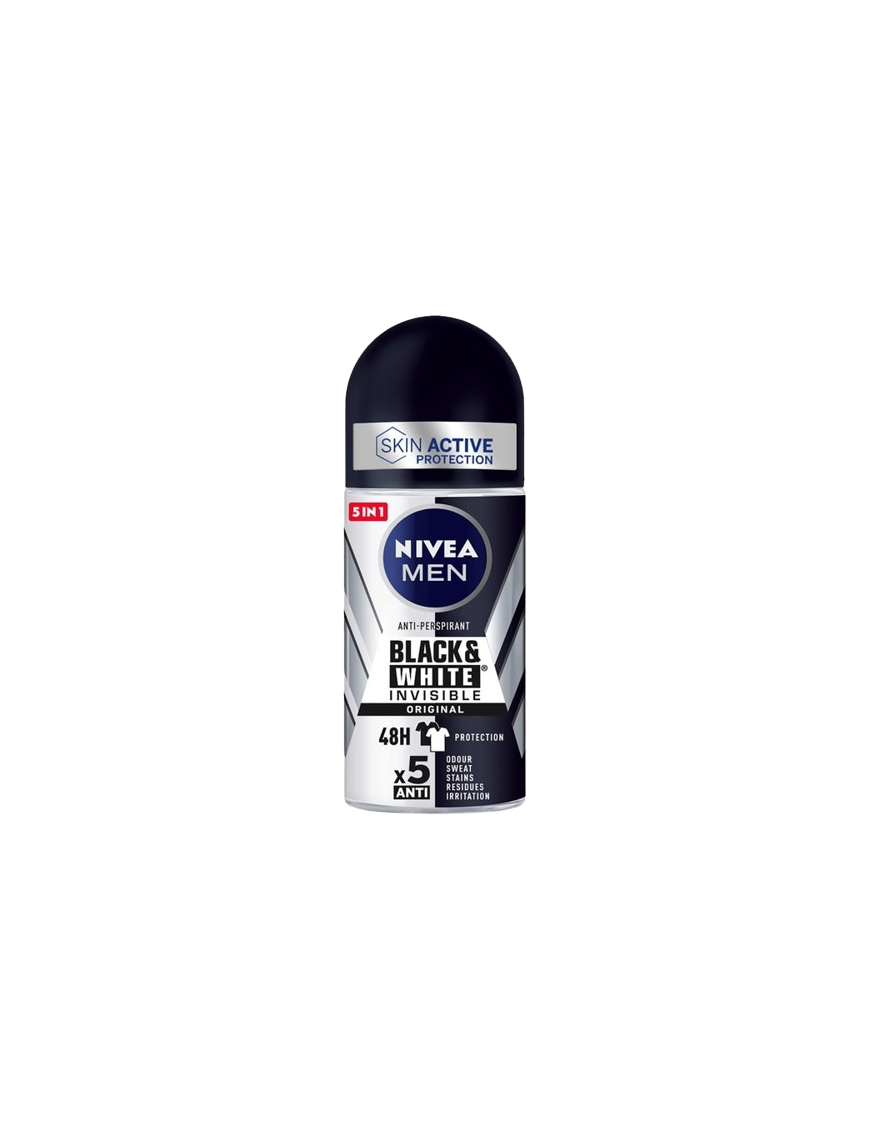 DESODORANTE NIVEA MEN BLACK & WHITE ROLL-ON 50ML