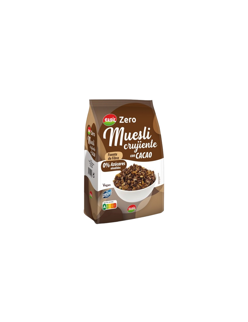 CEREAL MUESLI CRUJ CACAOZERO ESGIR S/GLUTEN B/300G