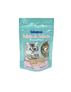 BIOZOO SNACK GATO BOCADITOS SALMON 60GR