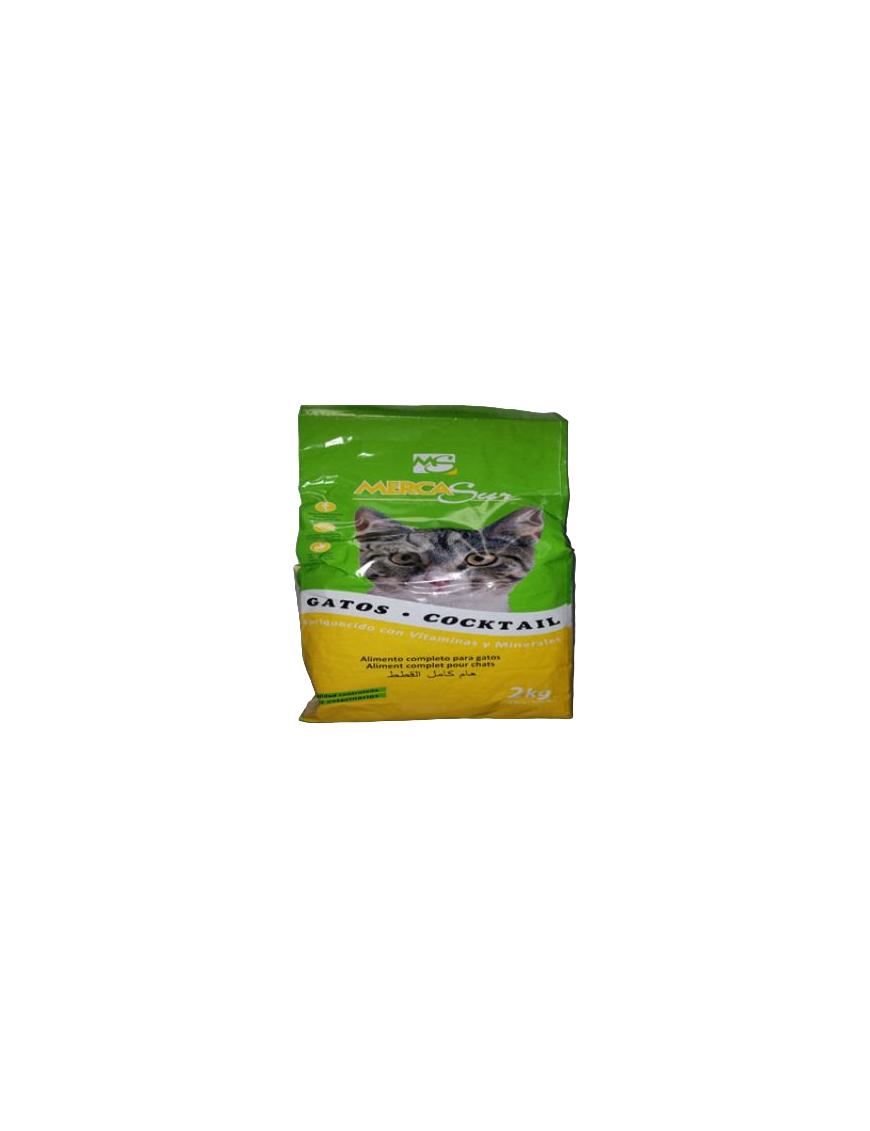 COMIDA GATOS MERCASUR COCKTAIL B/2 KG