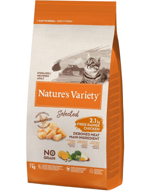 COMIDA GATOS NATURES VARIETY EST. GRAIN FREE B/7KG