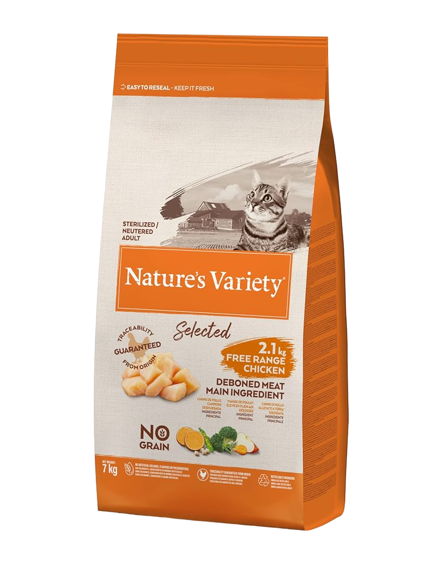 COMIDA GATOS NATURES VARIETY EST. GRAIN FREE B/7KG