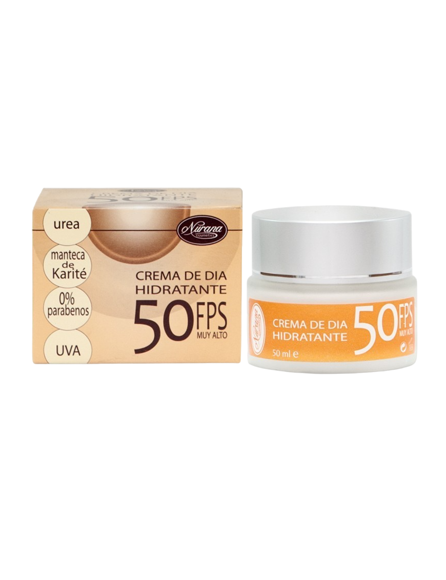 CREMA FACIAL NURANA DIA UREA-KARITE SPF50  B/50 ML