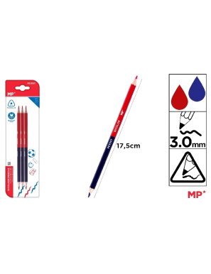 PP LAPIZ MP ROJO-AZUL FINO 3 MM PACK-3 UD