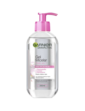 GEL FACIAL GARNIER MICELAR TODO EN 1 B/200 ML