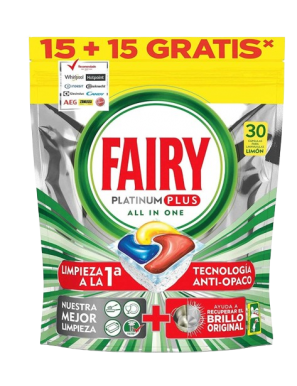 LAVAVAJILLAS FAIRY CAPSULA PLATINUM PLUS B/15+15U